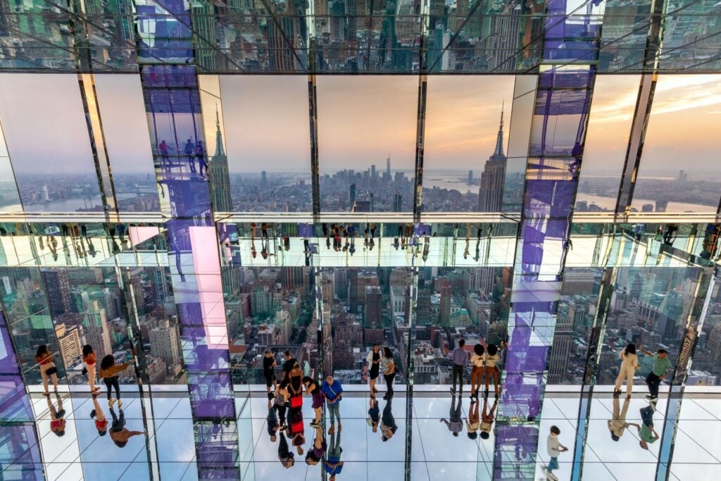 SUMMIT One Vanderbilt offers panoramic 360-degree views from 93 stories above New York City, showcasing the city’s energy and beauty